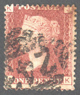 Great Britain Scott 33 Used Plate 148 - JK - Click Image to Close